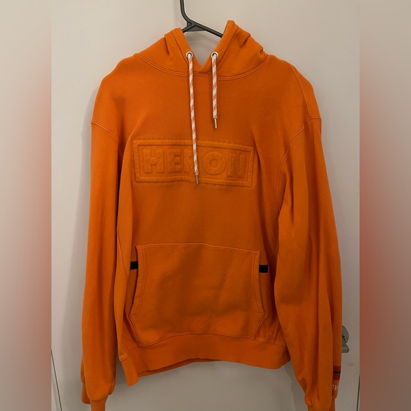 Heron Preston Orange Hoodie - Picture 5 of 10